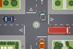 十字路口动漫图片